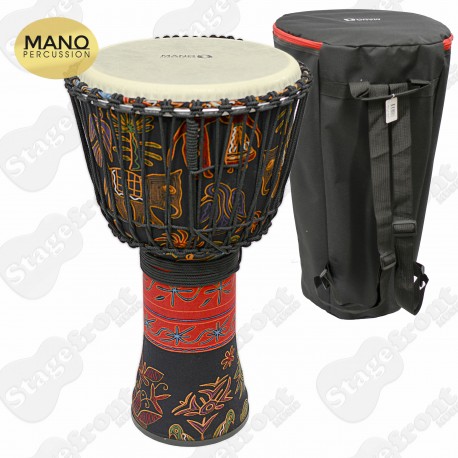 MPC08 MANO PERCUSSION 12'' ROPE TUNABLE DJEMBE WITH BAG