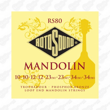 MANDOLIN STRINGS TROUBADOUR PHOSPHER BRONZE 10-34 
