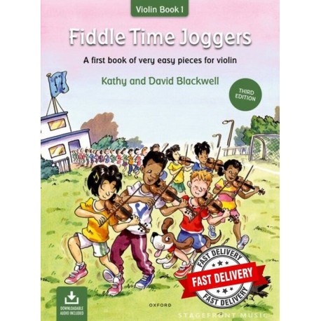 FIDDLE TIME JOGGERS VIOLIN BOOK & ONLINE AUDIO EDITION - KATHY & DAVID BLACKWELL