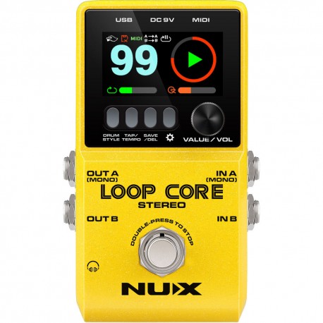 Nu-X NUX LOOP CORE GUITAR LOOPER EFFECTS PEDAL 6 HOURS RECORD TIME 