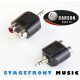 CARSON ADAPTOR 3955 - (M) 3.5 STEREO TO 2 x RCA (F)