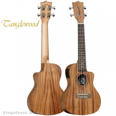 TANGLEWOOD TWT16E TIARE CONCERT UKULELE WITH PICKUP PACIFIC WALNUT