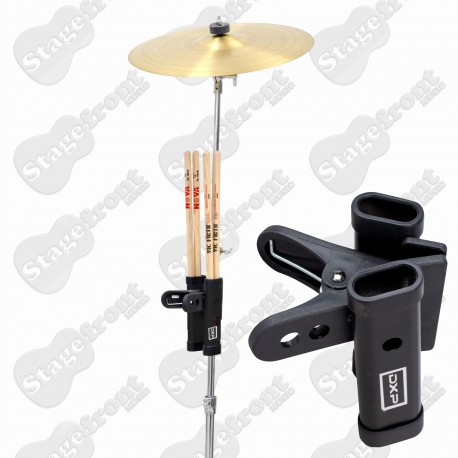 DRUM STICK HOLDER CLAMPS ONTO STANDS HOLDS 2 PAIRS OF STICKS TDK085