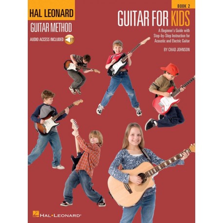 HAL LEONARD GUITAR METHOD FOR KIDS CHILDRENS BOOK - ONLINE AUDIO ACCESS INCLUDED