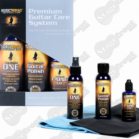 MUSIC NOMAD ULTIMATE PROFESSIONAL GRADE 5-PIECE GUITAR CARE KIT - MN108