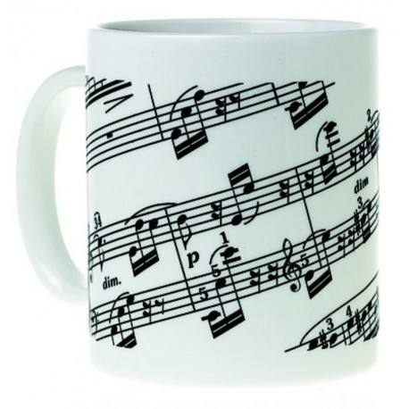 LARGE CERAMIC G CLEF MUG GREAT GIFT FOR STUDENTS, TEACHERS & MUSICIANS