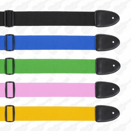 XTR POLY WEB 2 INCH GUITAR STRAP - SOLID COLOURS