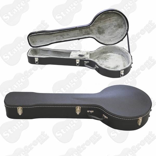 BANJO PLYWOOD PLUSH LINED RUGGED HARD CASE SUITS RESONATOR BANJO HC295