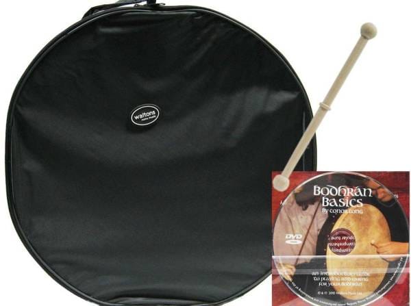 BODHRAN WALTONS 18 inch CLOGHAN CROSS with bag & DVD