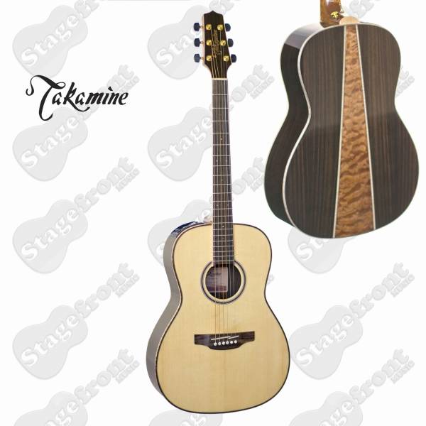 TAKAMINE GY93ENAT G SERIES NEW YORKER ACOUSTIC/ ELECTRIC GUITAR. QUILTED BACK