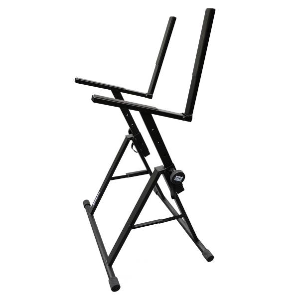 A black On-Stage RS7000 tiltback amp stand.
