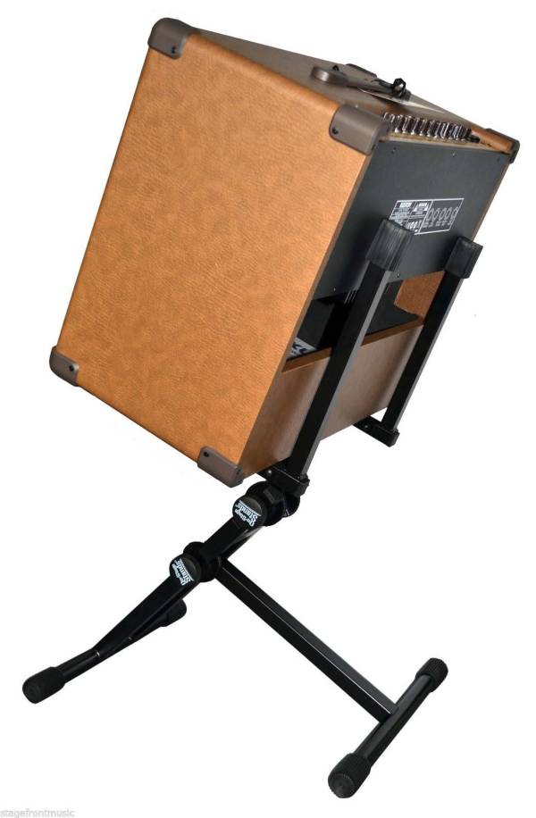 ONSTAGE RS7705 PRO TILTBACK AMPLIFIER STAND. HEIGHT ADJUSTABLE AMP STAND