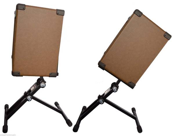 ONSTAGE RS7705 PRO TILTBACK AMPLIFIER STAND. HEIGHT ADJUSTABLE AMP STAND