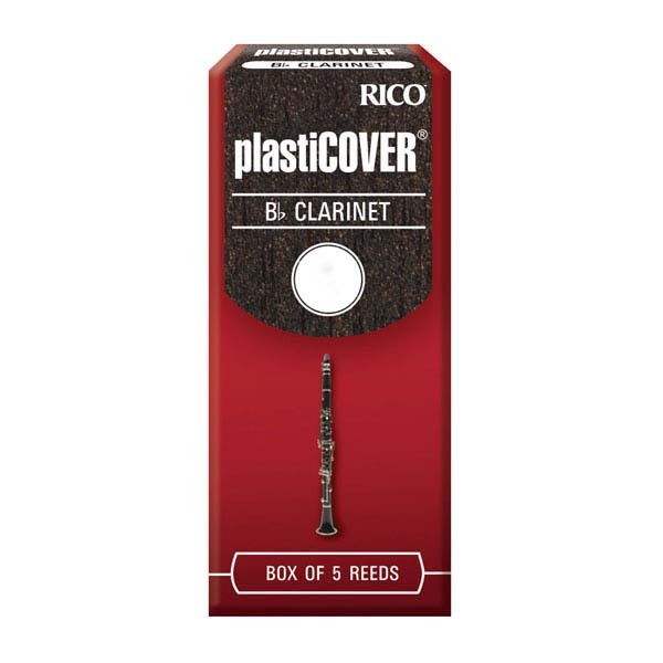 RICO PLASTICOVER B FLAT CLARINET REEDS 5 PACK