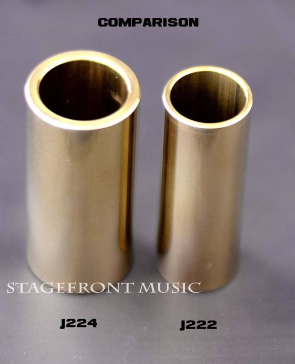 JIM DUNLOP J222 BRASS GUITAR SLIDE. SUITABLE FOR ACOUSTIC GUITARS