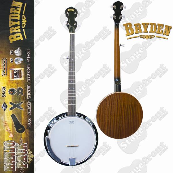 BRYDEN 5 STRING BANJO ULTIMATE BEGINNERS PACK – SBJ1PK