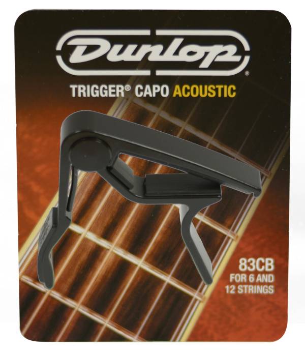 JIM DUNLOP BLACK ACOUSTIC TRIGGER CAPO - J83CDB