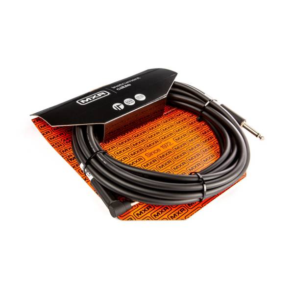 MXR DCIS20R 20 FOOT NOISELESS INSTRUMENT CABLE STRAIGHT-RIGHT ANGLE JACK GUITAR LEAD
