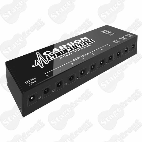CARSON DCPS10 POWERPLAY MULTI POWER SUPPLY / ADAPTOR UNIT TEN FILTERED OUTPUTS