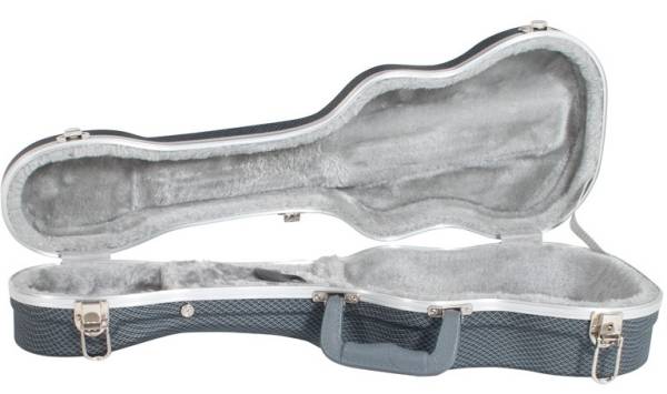 XTREME CONCERT UKULELE HARD CASE THICK FOAM PADDED GREY PLUSH LINING - XC52C