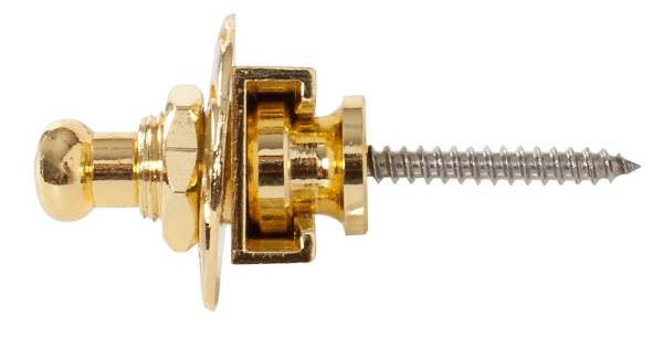 XTR GPX01G GUITAR STRAPLOCK GOLD PAIR METAL WITH MOUNTING SCREWS