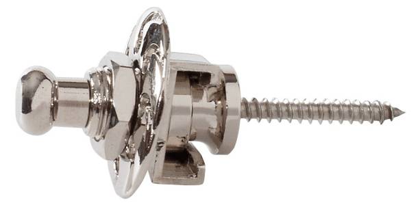 XTR GPX01C GUITAR STRAPLOCK CHROME PAIR METAL WITH MOUNTING SCREWS