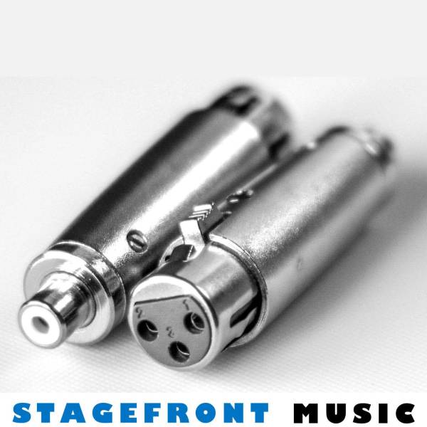 ADAPTOR AT-520. 3 PIN FEMALE XLR SOCKET TO RCA SOCKET