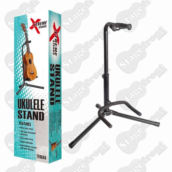 XTREME UKULELE STAND TUBULAR STYLE HEAVY DUTY WITH FOAM RUBBER PROTECTION