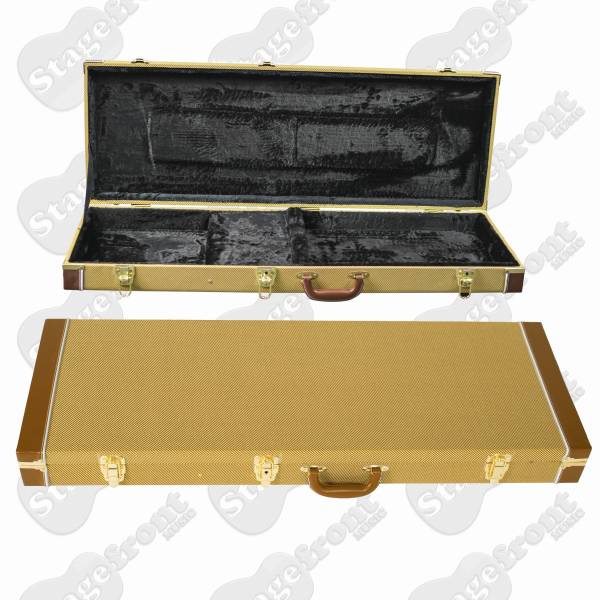 V-CASE BCP525T Precision & Jazz Bass BASS GUITAR HARDCASE WITH VINTAGE TWEED