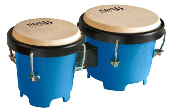 MANO PERCUSSION TUNABLE MINI BONGOS WITH TUNING KEY SELECT COLOUR
