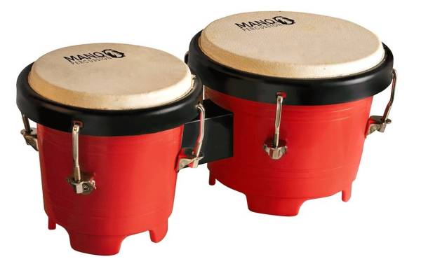 MANO PERCUSSION TUNABLE MINI BONGOS WITH TUNING KEY SELECT COLOUR