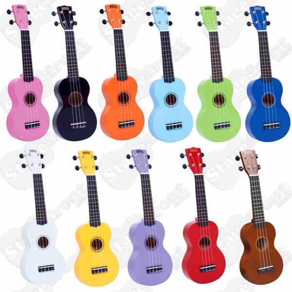 MAHALO MR1 RAINBOW SERIES SOPRANO UKULELE FOR BEGINNERS WITH BLACK CARRY BAG