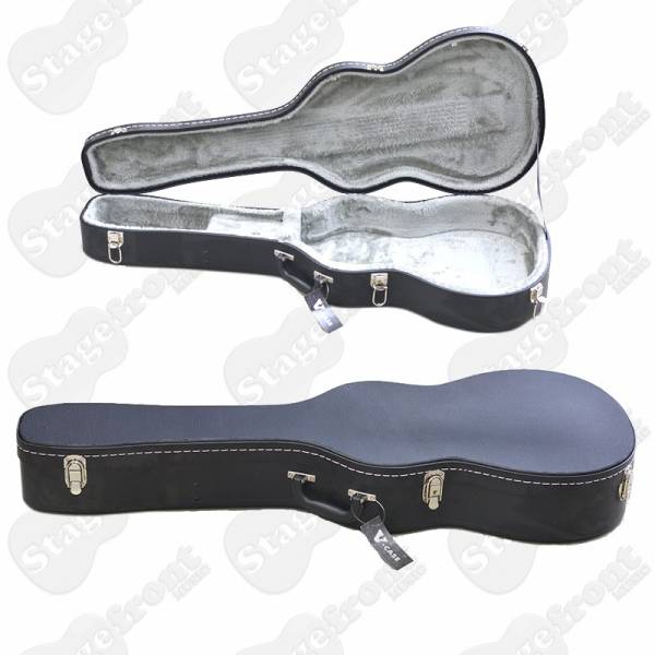 V-CASE SMALLER BODY GUITAR HARD CASE 3/4 CLASSICAL ALSO FITS TRAVELLERS HC2000