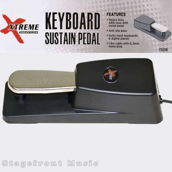 ONSTAGE KEYBOARD/PIANO SUSTAIN PEDAL WITH POLARITY SWITCH - HEAVY DUTY