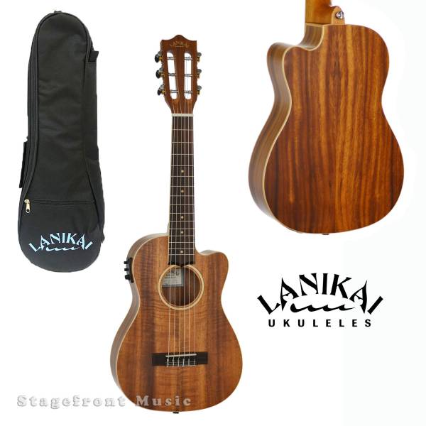 LANIKAI ACACIA SERIES 6-STRING ACOUSTIC/ELECTRIC UKULELE SATIN FINISH