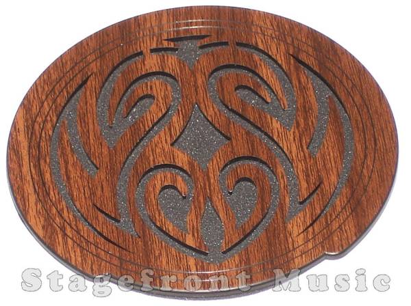 FEEDBACK SOUND HOLE BUFFER FOR ELECTRIC/ACOUSTIC GUITAR. MATRIX FRETWORK STYLE