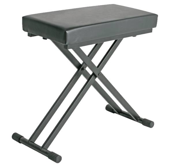 KEYBOARD STOOL. HEAVY DUTY CONSTRUCTION. ADJUSTABLE BENCH HEIGHT KT144