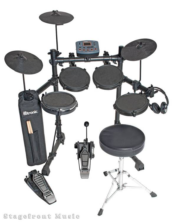 D TRONIC EDQ2P 5 PIECE ELECTRONIC DRUM KIT PACKAGE.