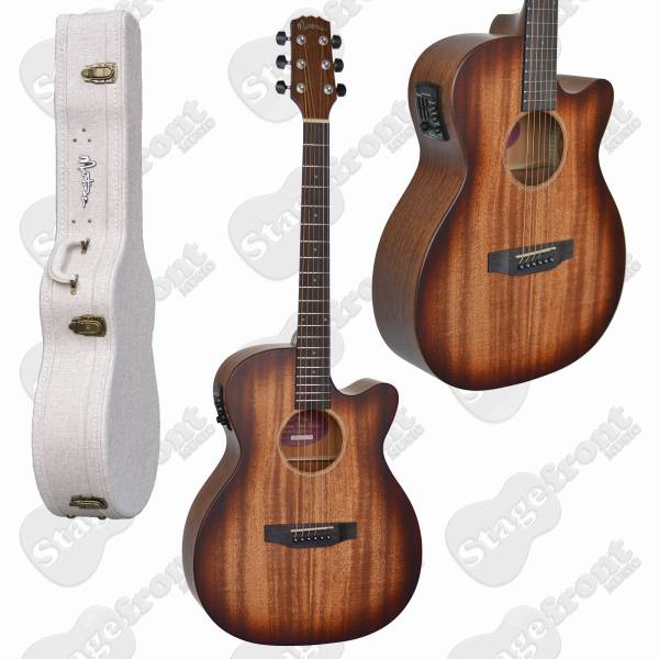 MARTINEZ ACOUSTIC/ELECTRIC DREADNOUGHT CUTAWAY GUITAR PACK SUNBURST GLOSS MP-D4T