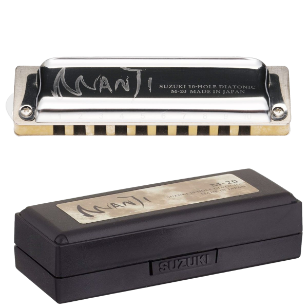 SUZUKI HARMONICA MANJI M-20 MADE IN JAPAN - SELECT YOUR KEY