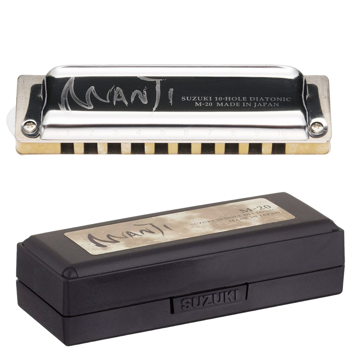 SUZUKI HARMONICA MANJI M-20 MADE IN JAPAN - SELECT YOUR KEY