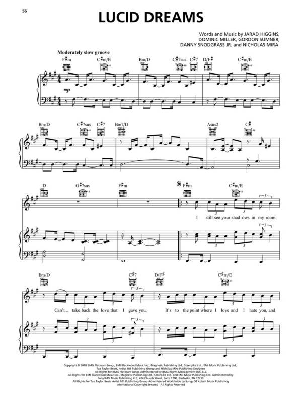 CHART HITS OF 2018 - 2019 PVG PIANO VOCAL GUITAR ALL THE POPULAR HIT SONGS