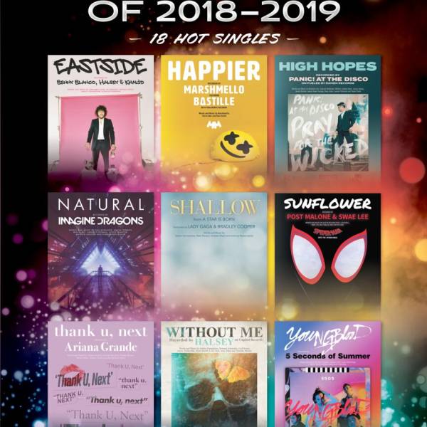 CHART HITS OF 2018 - 2019 FOR EASY PIANO ALL THE POPULAR HIT SONGS
