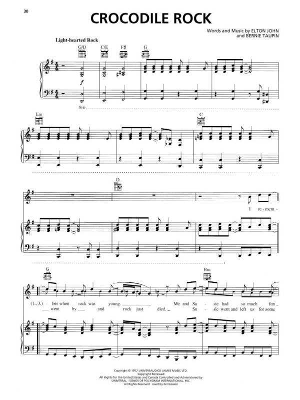 ELTON JOHN GREATEST HITS 1970 - 2002 PVG SHEET MUSIC FOR PIANO, VOCAL & GUITAR