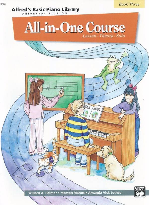 ALFRED'S BASIC PIANO LIBRARY ALL-IN-ONE COURSE - BOOK 3 - LATEST EDITION