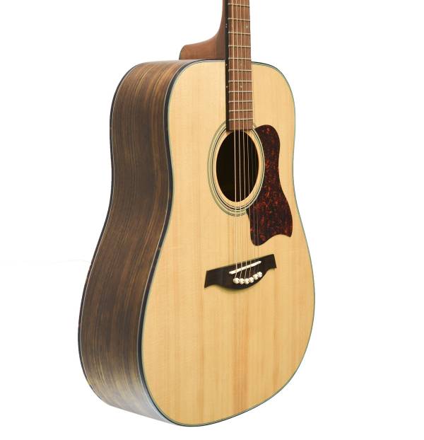 GILMAN DREADNOUGHT ACOUSTIC SPRUCE TOP GUITAR BLACK WALNUT BACK & SIDES GD10