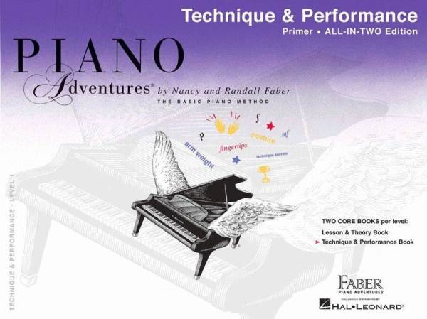 PIANO ADVENTURES ALL IN TWO PRIMER LEVEL TECHNIQUE & PERFORMANCE BOOK - FABER