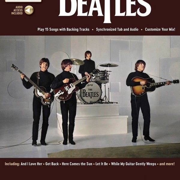 THE BEATLES DELUXE GUITAR PLAY ALONG VOLUME 4 SHEET MUSIC & SONG BACKING TRACK