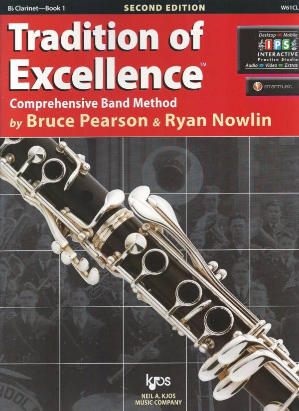 TRADITION OF EXCELLENCE BOOK 1 Bb CLARINET - BY BRUCE PEARSON & RYAN NOWLIN