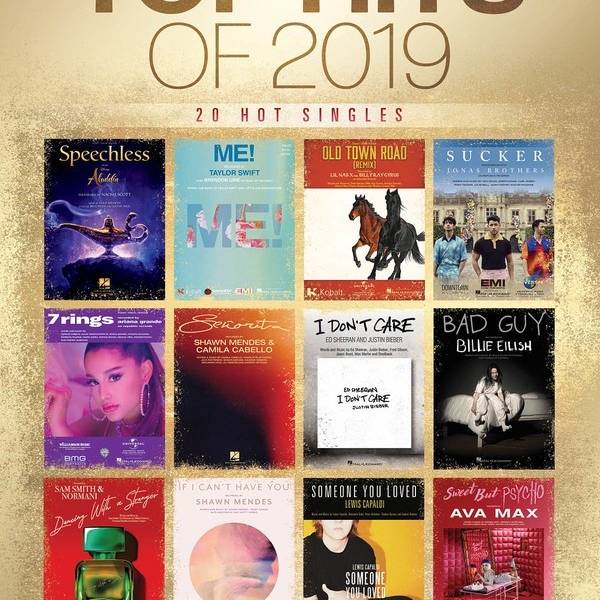 TOP HITS OF 2019 PVG SHEET MUSIC ALL THE POPULAR HIT SONGS PIANO VOCAL GUITAR
